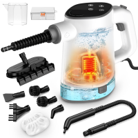 Handheld Steam Cleaner, Multi-Surface Steam Cleaner with Safety Lock, Adjustable Portable Steamer Cleaning with 11pcs Accessories for Home,Floor,Grout, Car, Couch,Furniture - 450ML Water Tank